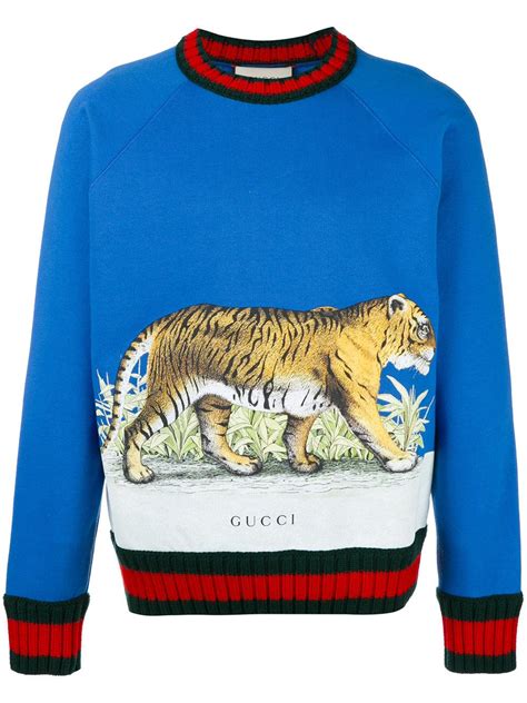 survetement gucci bleu tigre|the house Gucci tiger.